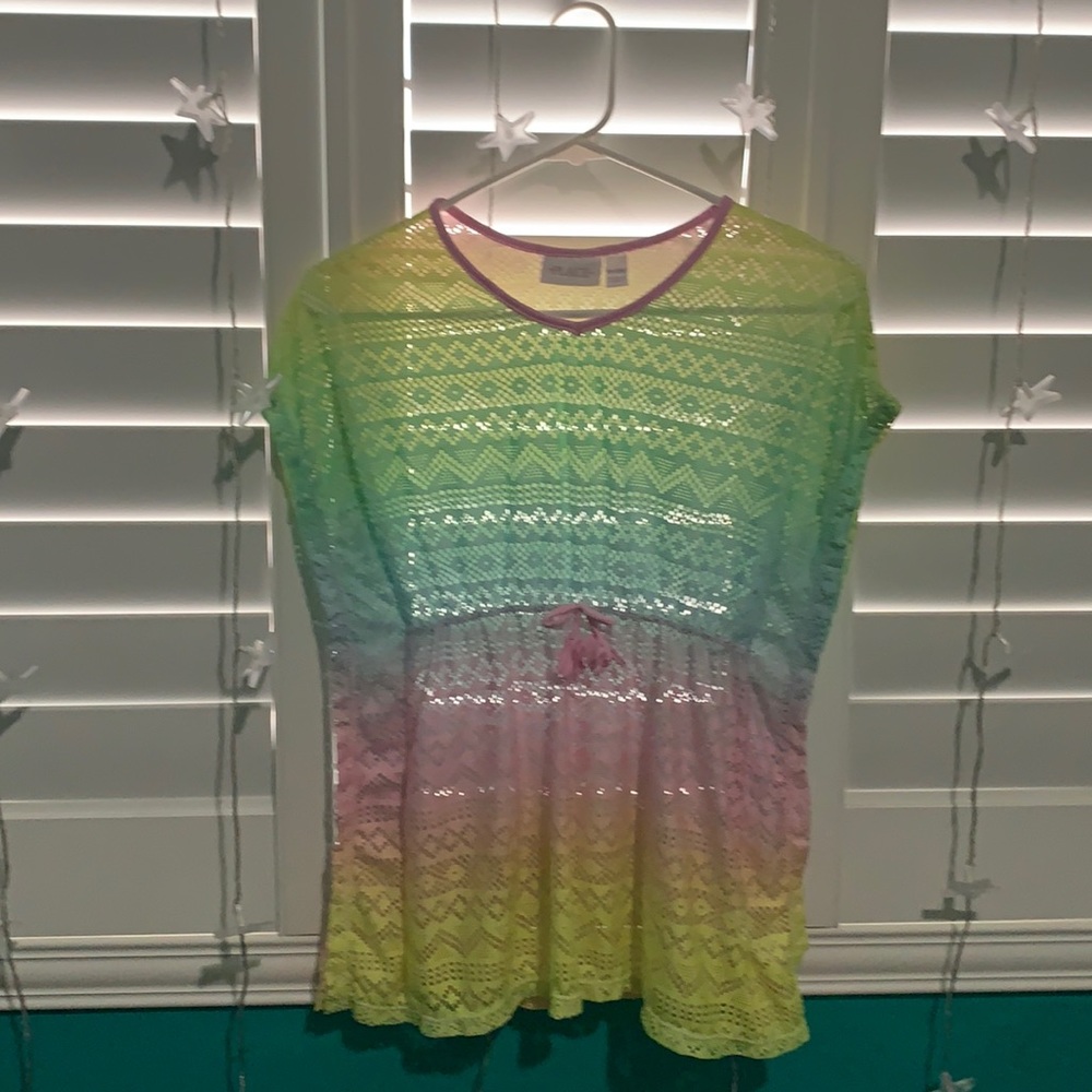 rainbow bathing suit cover